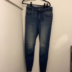 High waist skinny jeans